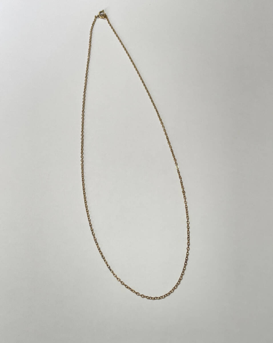 12k 刻印 ゴールドネックレス 約41cmレディースサイズ ユーズド品_画像1