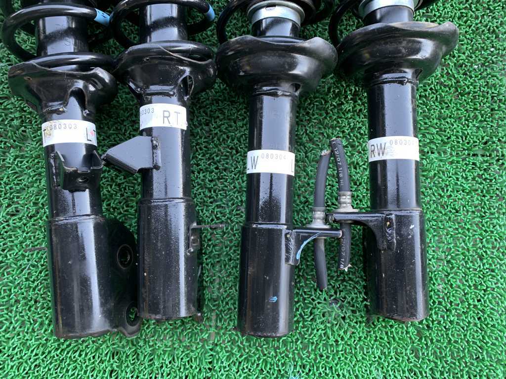 スバル R2 RC1/ RC2 R1 RJ1/RJ2 サスペンション ストラット リアショックアブソーバー左右 スプリング　バネ リア ストラット_画像2