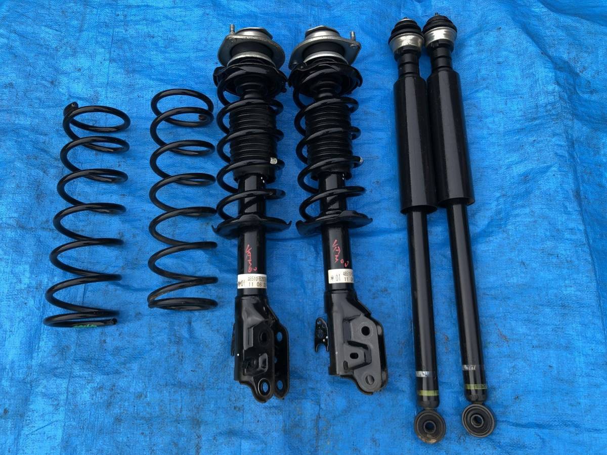 LA300S ミライース サス ショック ストラット スプリング左右 漏れなし フロント リア ショックアブソーバー左右 　バネ 71182KM_画像1
