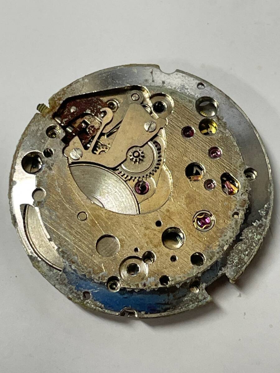 【ジャンク品】Girard-Perregaux ジラール・ペルゴ 手巻き ムーブメント Cal.091 文字盤欠損 風防付属【現状】№66925_画像5