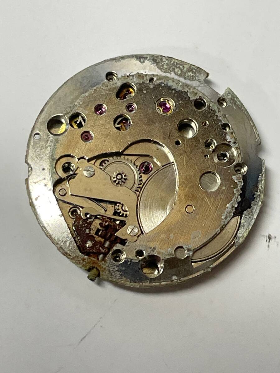 【ジャンク品】Girard-Perregaux ジラール・ペルゴ 手巻き ムーブメント Cal.091 文字盤欠損 風防付属【現状】№66925_画像6