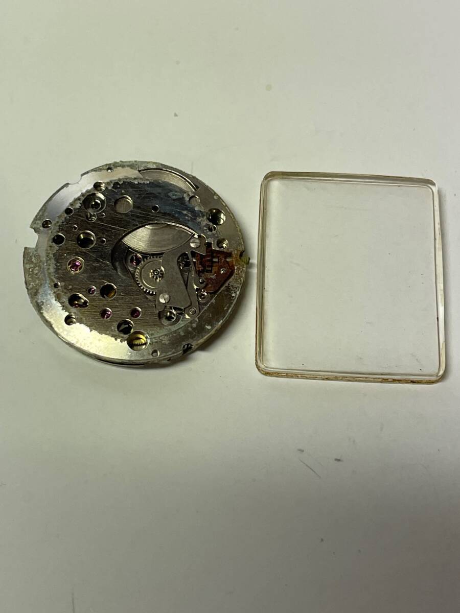 【ジャンク品】Girard-Perregaux ジラール・ペルゴ 手巻き ムーブメント Cal.091 文字盤欠損 風防付属【現状】№66925_画像7