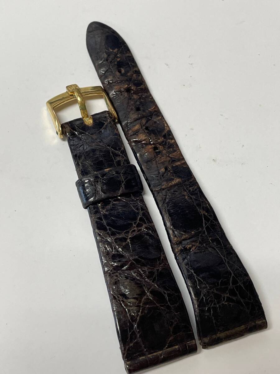 Girard-Perregaux ジラール・ペルゴ 時計 GP製 尾錠 16mm+革 ストラップ 20-16【現状】_画像3