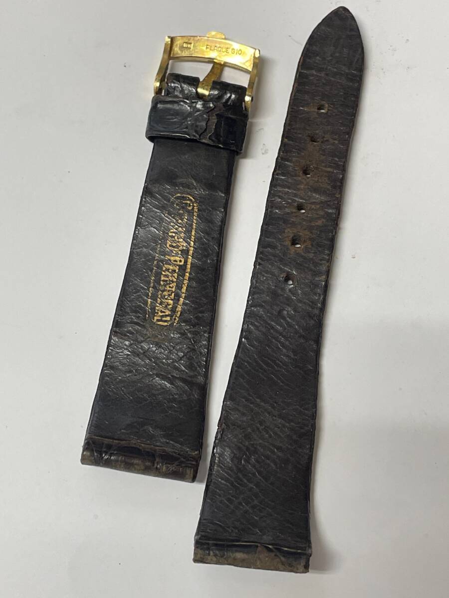 Girard-Perregaux ジラール・ペルゴ 時計 GP製 尾錠 16mm+革 ストラップ 20-16【現状】_画像5