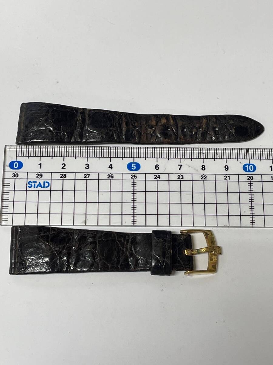 Girard-Perregaux ジラール・ペルゴ 時計 GP製 尾錠 16mm+革 ストラップ 20-16【現状】_画像10