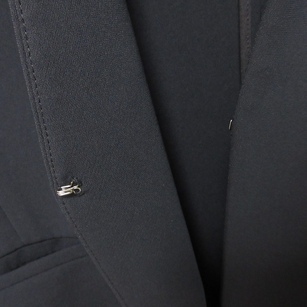 良品 25SS theory luxe セオリーリュクス LUVE ノーカラージャケット パンツ セットアップ サイズ40 ネイビー_画像6