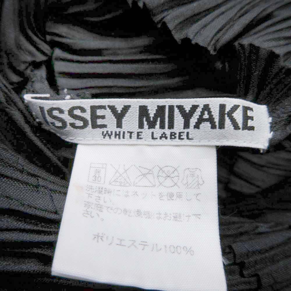 美品 14aw ISSEY MIYAKE WHITE LABEL イッセイミヤケ ホワイトレーベル プリーツ 変形シャツ ブラウス 長袖 2 黒 ブラック_画像9