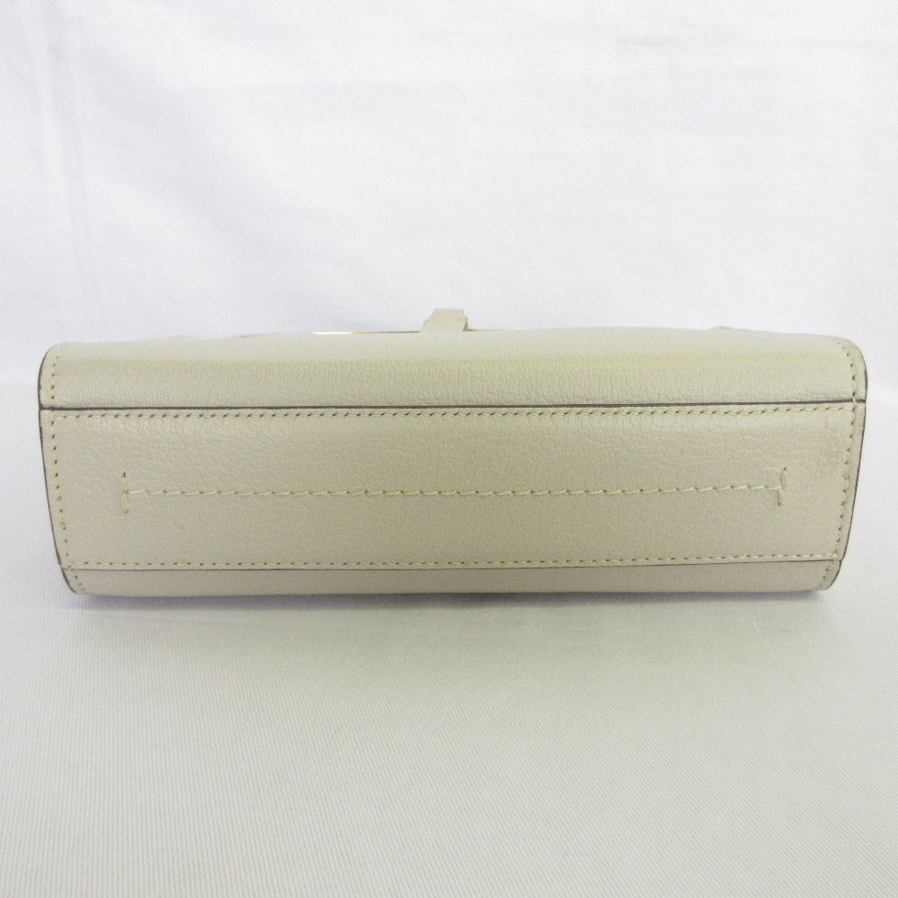 良品 ANYA HINDMARCH アニヤハインドマーチ スモールポストボックスバッグ 2WAY ショルダーバッグ ホワイト_画像5