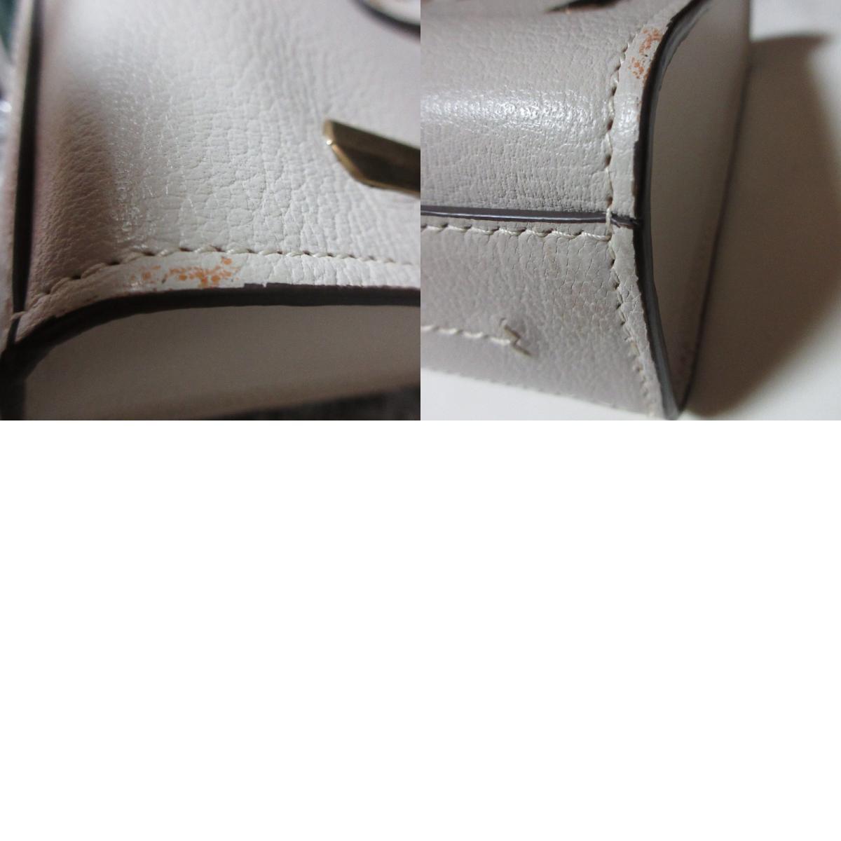 良品 ANYA HINDMARCH アニヤハインドマーチ スモールポストボックスバッグ 2WAY ショルダーバッグ ホワイト_画像10