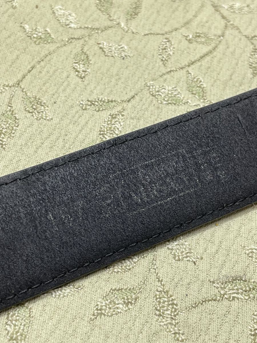 (C-1) VERSACE ヴェルサーチ ベルト ブラック 黒 シンプル_画像3