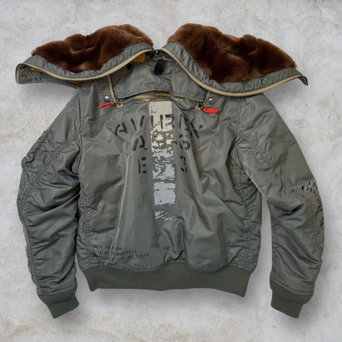 【極美品 激レア】AVIREX MA-1 REMODEL MARK2 アヴィレックス リモデル マーク２ フライトジャケット 6182195 WEB&DEPOT N2-B 限定品 _画像5