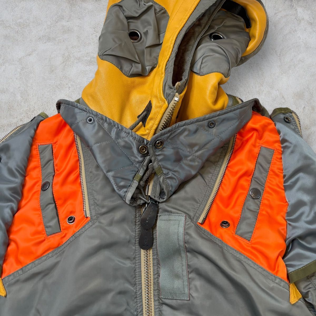 【極美品 激レア】AVIREX MA-1 REMODEL MARK2 アヴィレックス リモデル マーク２ フライトジャケット 6182195 WEB&DEPOT N2-B 限定品 _画像7