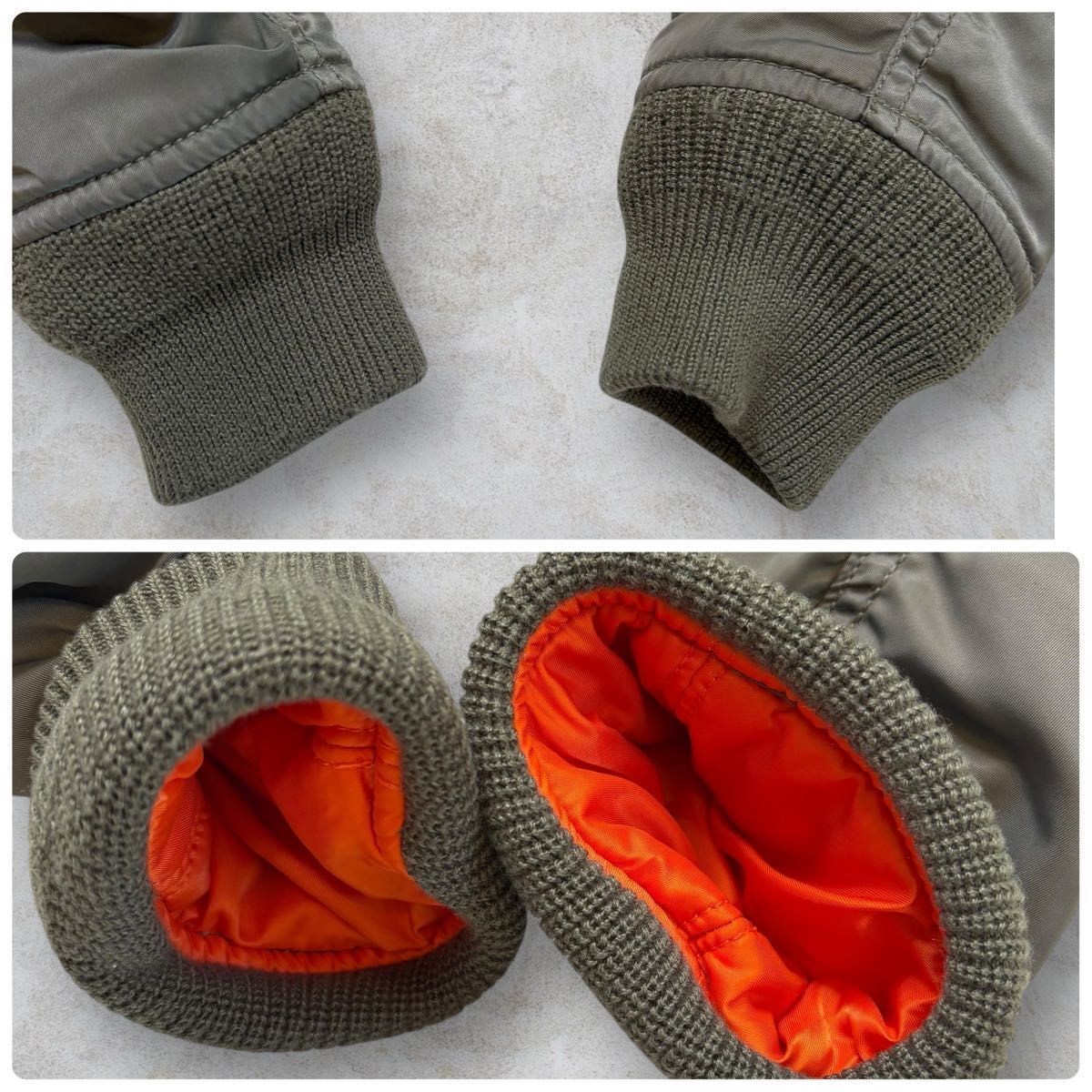 【極美品 激レア】AVIREX MA-1 REMODEL MARK2 アヴィレックス リモデル マーク２ フライトジャケット 6182195 WEB&DEPOT N2-B 限定品 _画像8