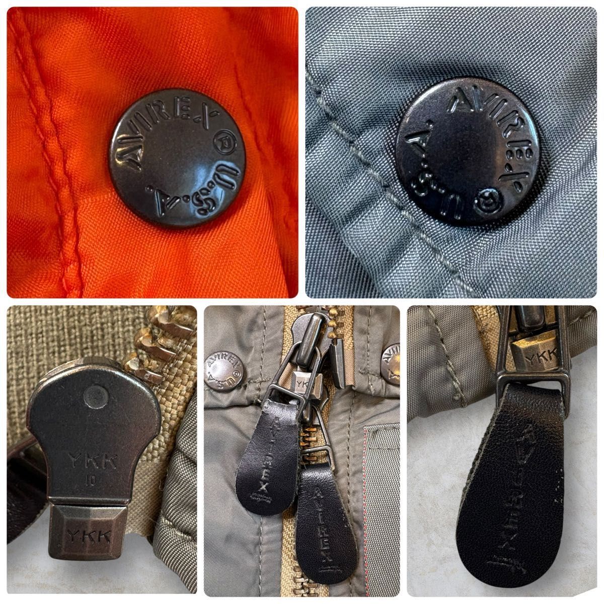 【極美品 激レア】AVIREX MA-1 REMODEL MARK2 アヴィレックス リモデル マーク２ フライトジャケット 6182195 WEB&DEPOT N2-B 限定品 _画像10