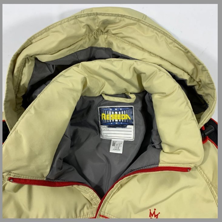 レセーダ　RESEEDA　スキーウェア　上着のみ　スノーボード　雪遊び　ウィンタースポーツ　110㎝（110～115）キッズ 　中古　OS11.035_画像3