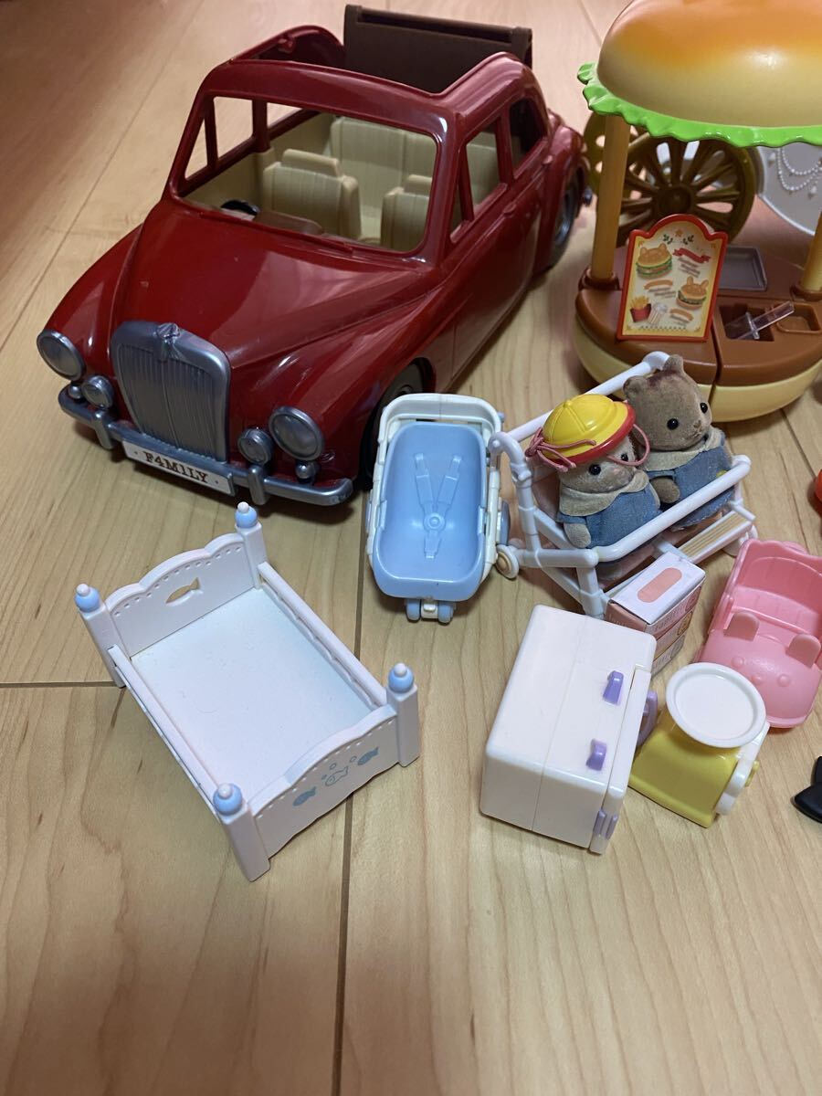 シルバニア ファミリーカー ハンバーガーワゴン セット まとめ売り_画像2