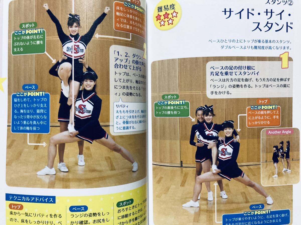 チアリーダーズ☆バイブル(ちこ著チアクリエーション代表元NFLチアリーダー※未開封DVD付)サイドキック開脚,アームモーション,ミニスカート_画像7