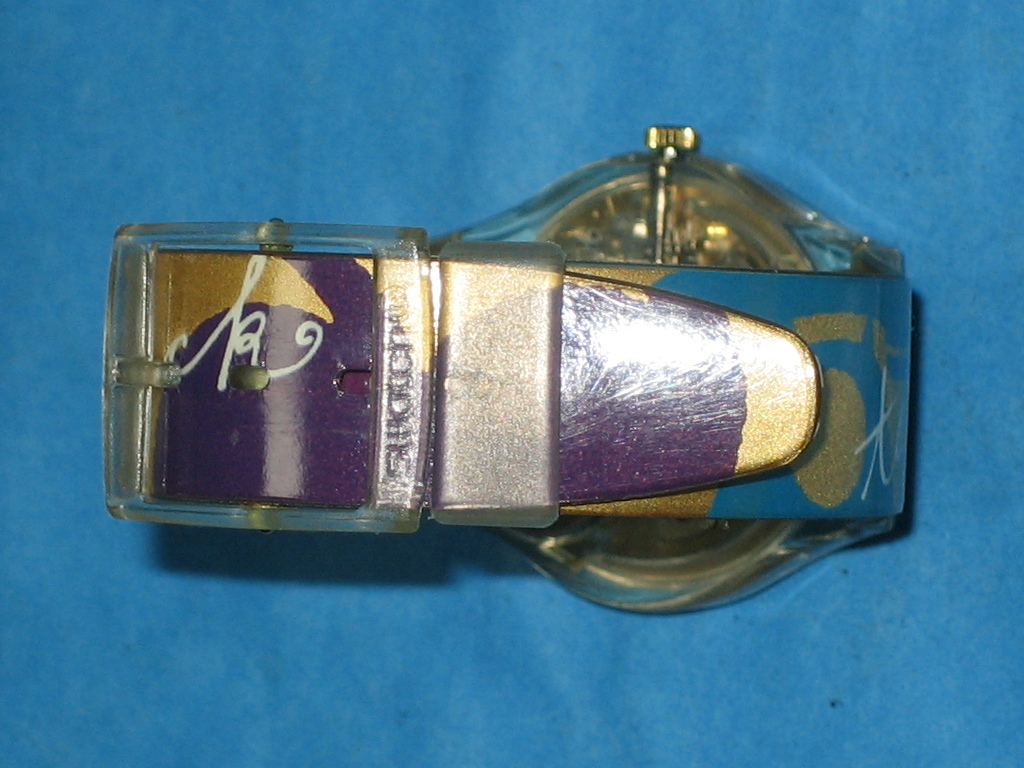 ◆SWATCH(スウォッチ) 限定品 LIPSTICK 腕時計 ゴールド 動作品◆ _画像7