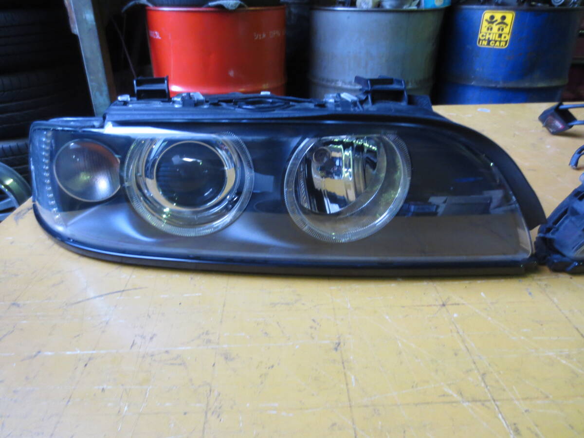 E39 左右ヘッドランプ 社外? H13年式 ②_画像2