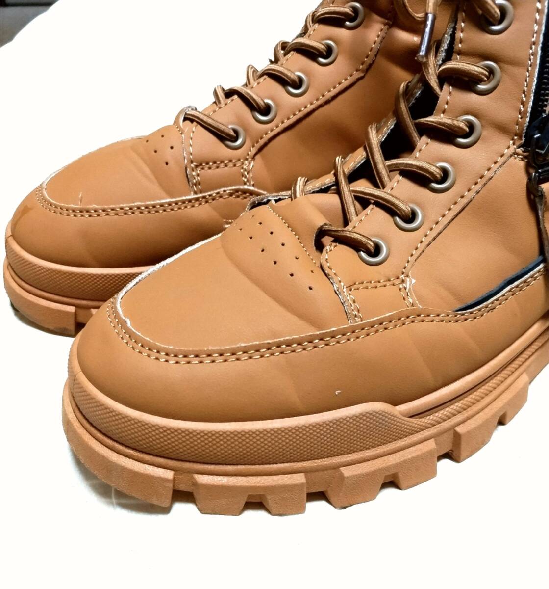 ★ベージュファスナー付き・カジュアル＆トレッキングブーツ・ SPORT VS2T_画像1