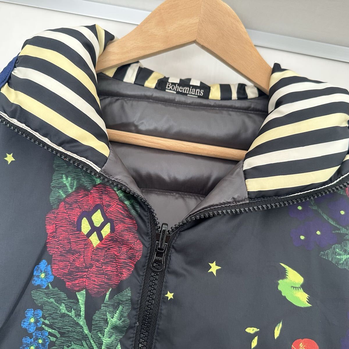 Bohemians 花柄ダウンジャケット　ボヘミアンズ アウター_画像2