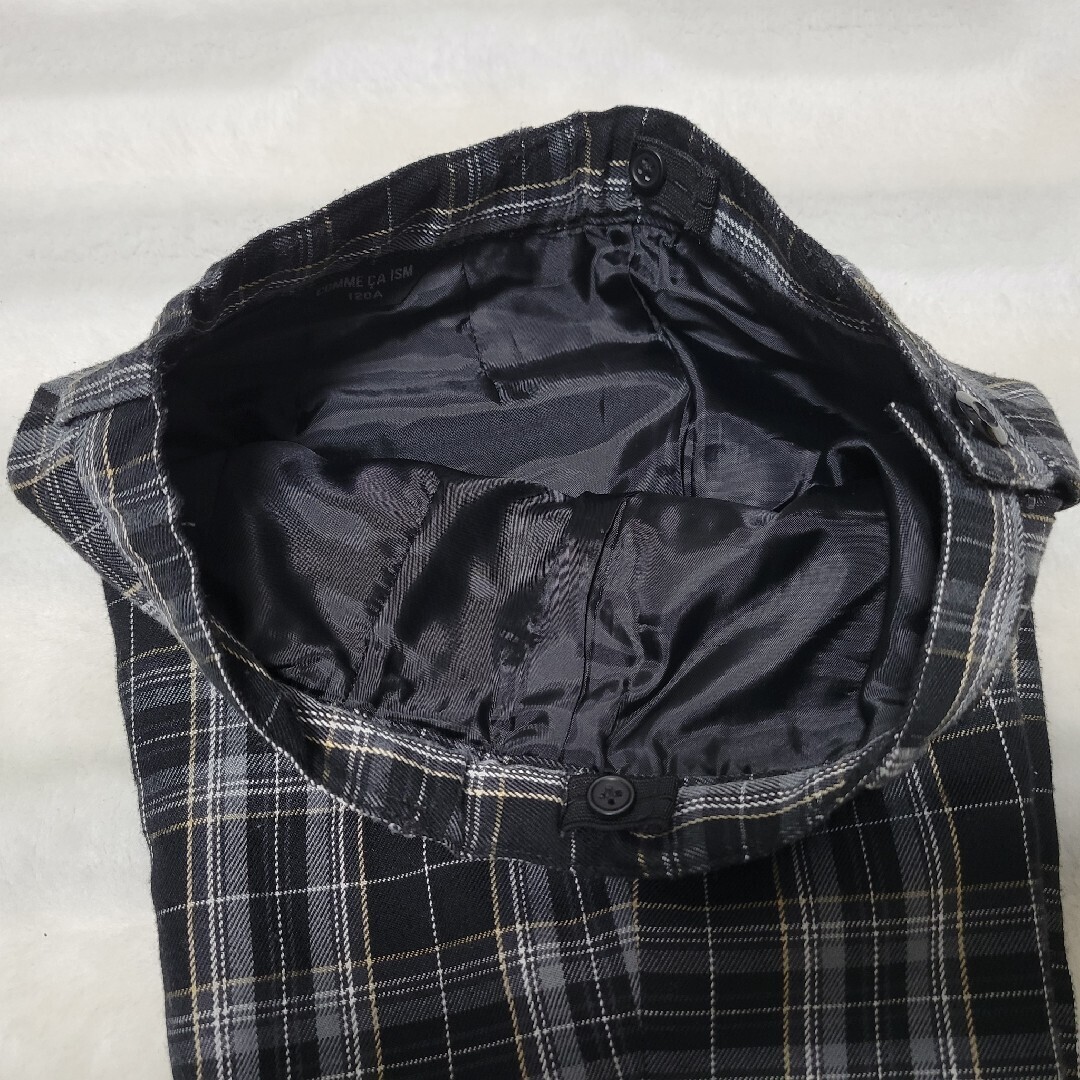 120cm COMME CA ISM フォーマルスーツ 紺ブレ 金ボタン_画像9