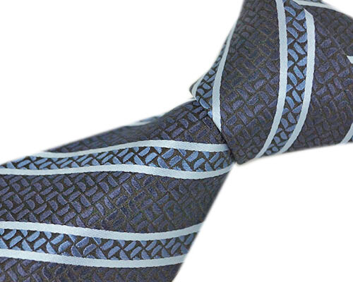 не использовался Zegna бренд галстук L me винт rudo* Zegna Zegna полоса шелк 100% высококлассный темно-синий голубой темно-синий 30064