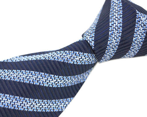 не использовался Zegna бренд галстук L me винт rudo* Zegna постоянный Thai высококлассный шелк 100% полоса темно-синий голубой темно-синий синий бледно-голубой