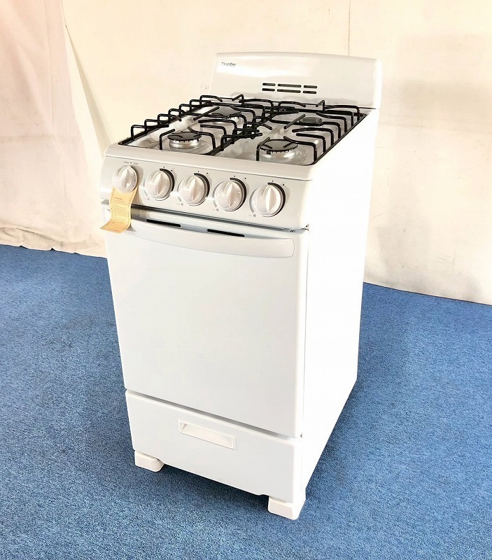 【米軍放出品】未使用品 ガスレンジ 4口 ガスコンロ オーブン付き 57kW強火力バーナー ガステーブル DANBY DR202WGLP ☆CK20A#25_画像6