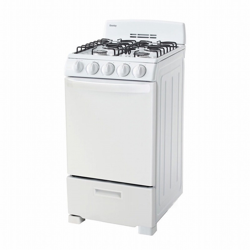 【米軍放出品】未使用品 ガスレンジ 4口 ガスコンロ オーブン付き 57kW強火力バーナー ガステーブル DANBY DR202WGLP ☆CK20A#25_画像3