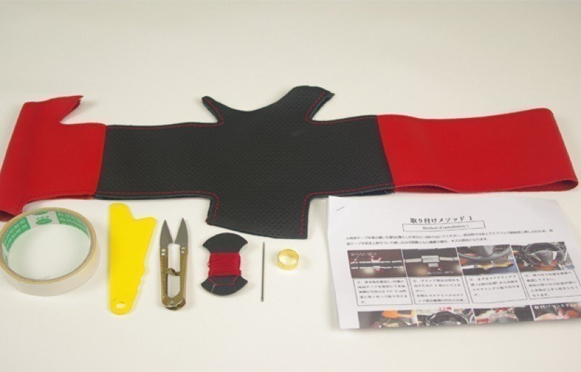 本革巻き替えキット ステアリング スクラムワゴン DG17W (H27.03～) マツダ Spiegel_画像3