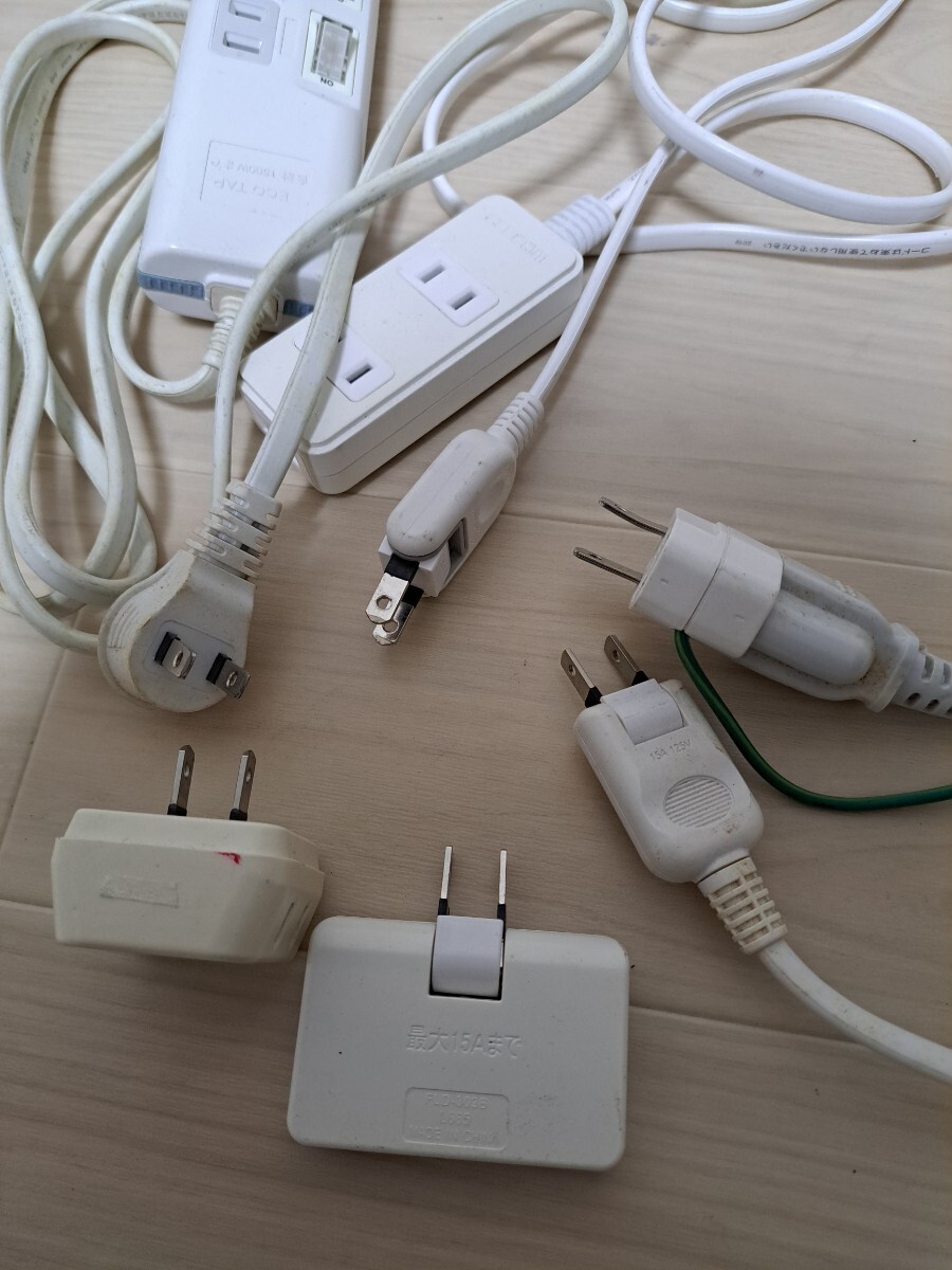 電源タップ 延長コード コンセント 電源コード　色々　まとめて_画像2