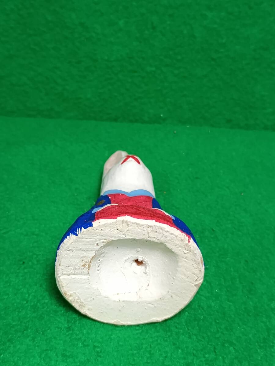 郷土玩具　土人形　東京・今戸焼　『月見兎』　うさぎ　白井靖二郎作　_画像5