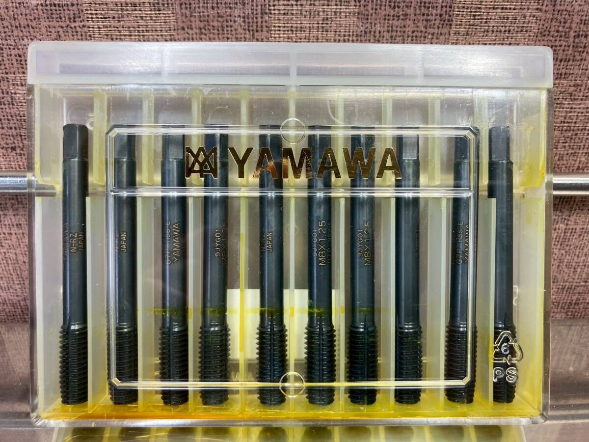 【未使用保管品】YAMAWA スチール用ロールタップ N-RZ G7 M8×1.25P 全長約70mm 10本入1ケース【2010K】_画像1