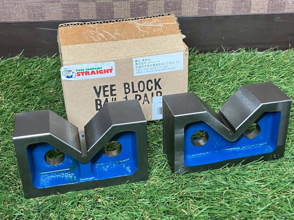 STRAIGHT ストレート Vブロック 100mm 1ペア2個 16-100 キング工具 【2061K】_画像2