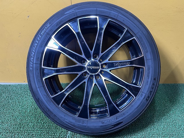 No.237 No.237 VENERDI ヴェネルディ Verezzo ヴェレッツォ 18インチ 18×7.5J 5穴 PCD114.3 タイヤ付 4本 売切 160サイズ×4_画像4