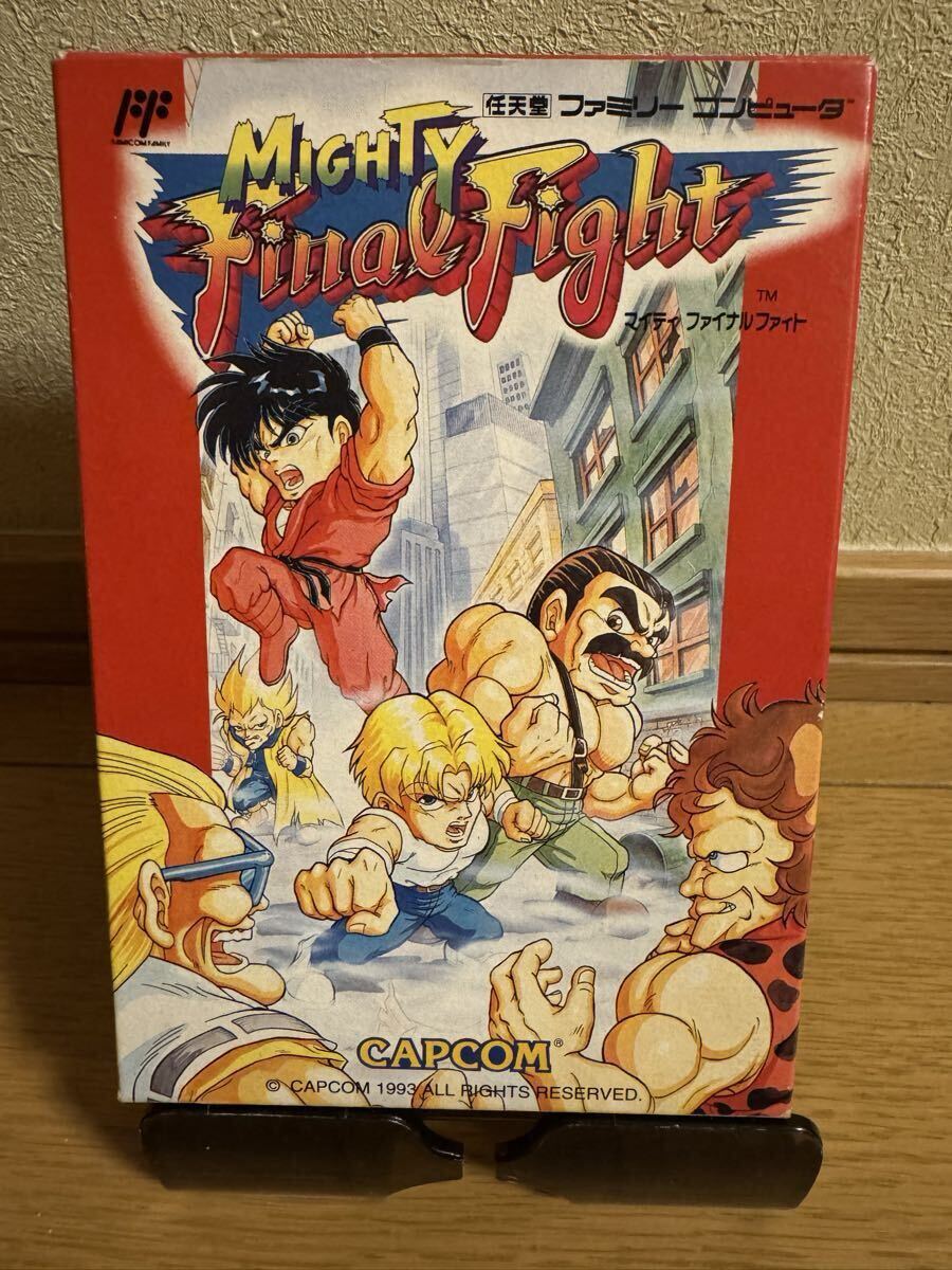 【FC】 マイティファイナルファイト 箱説付 ファミコンソフト CAPCOM_画像1