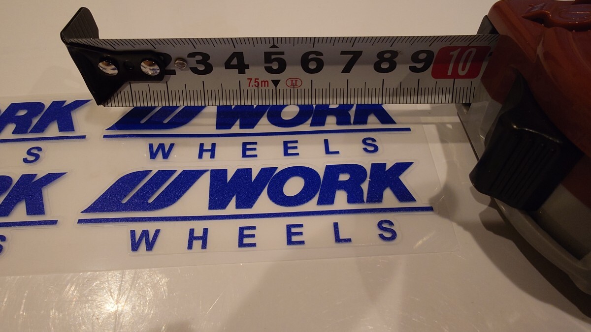 WORK WHEELS（ワーク）ステッカー【青・ブルー】_画像2