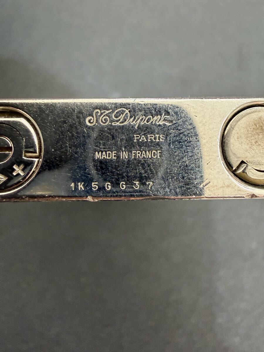 デュポン ガスライター S T 喫煙具 シルバー ローラー式 ライター シルバーカラー　一部破損品　1円スタート_画像2