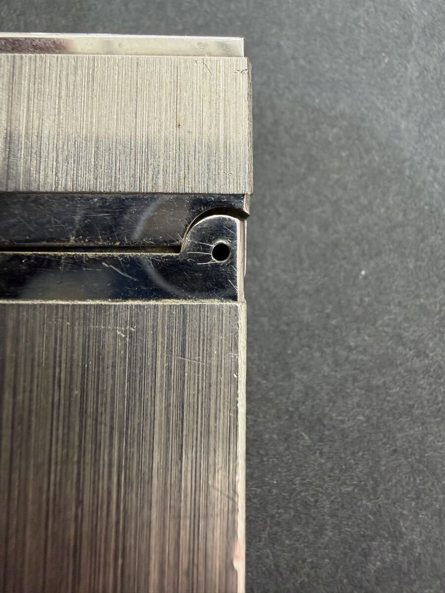 デュポン ガスライター S T 喫煙具 シルバー ローラー式 ライター シルバーカラー　一部破損品　1円スタート_画像3