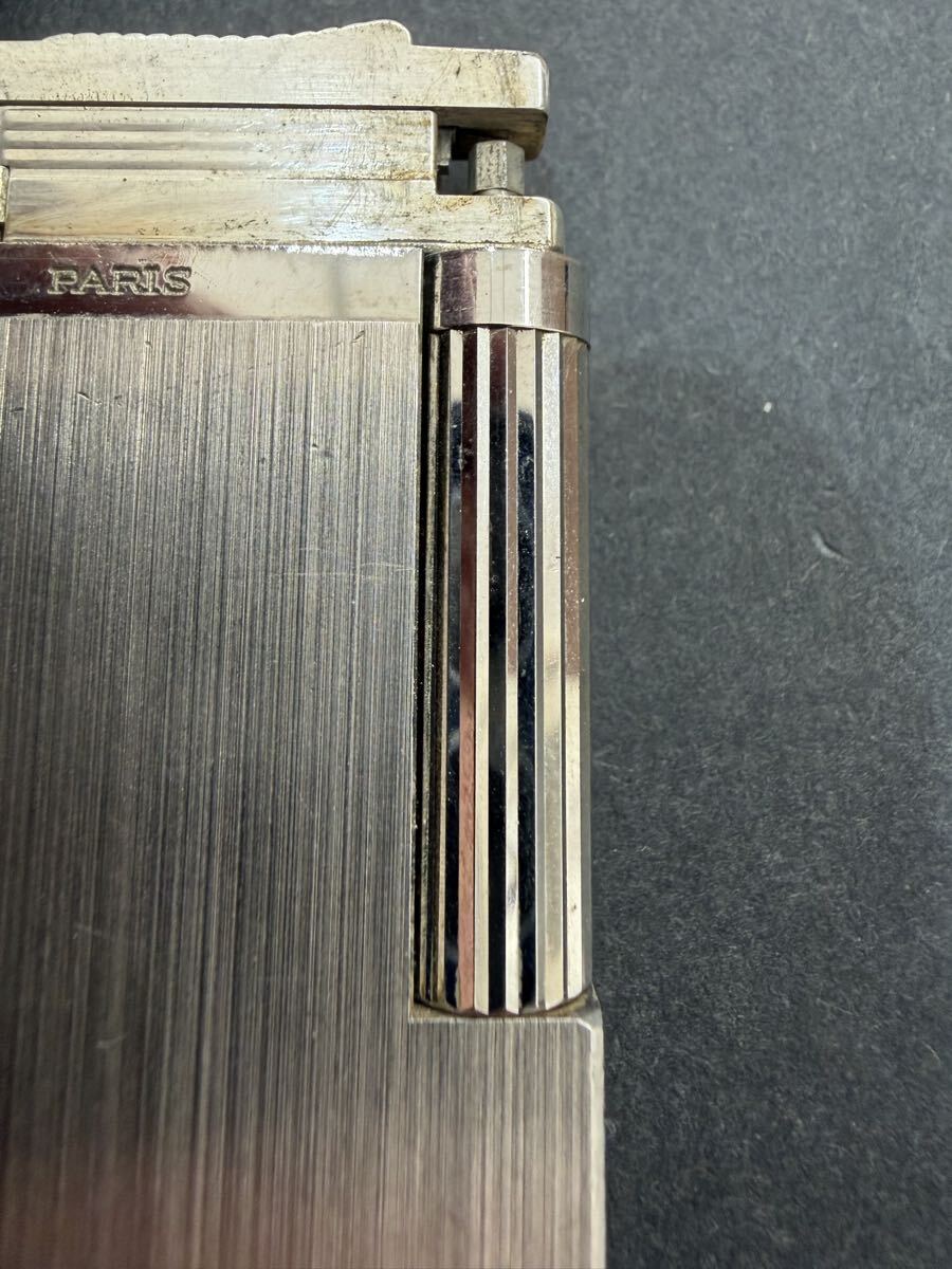 デュポン ガスライター S T 喫煙具 シルバー ローラー式 ライター シルバーカラー　一部破損品　1円スタート_画像7