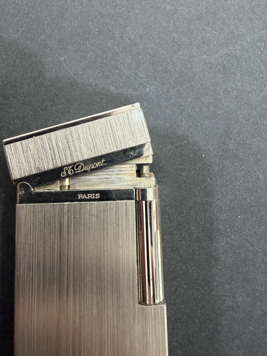 デュポン ガスライター S T 喫煙具 シルバー ローラー式 ライター シルバーカラー　一部破損品　1円スタート_画像8