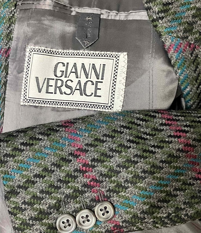 VERSACE/ヴェルサーチ、ジャンニのカシミアウールジャケット46です_画像7