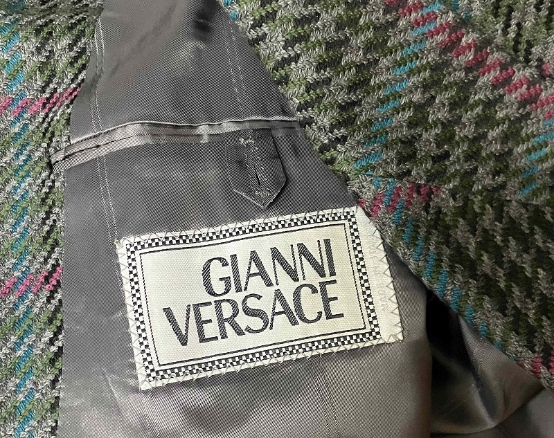 VERSACE/ヴェルサーチ、ジャンニのカシミアウールジャケット46です_画像3