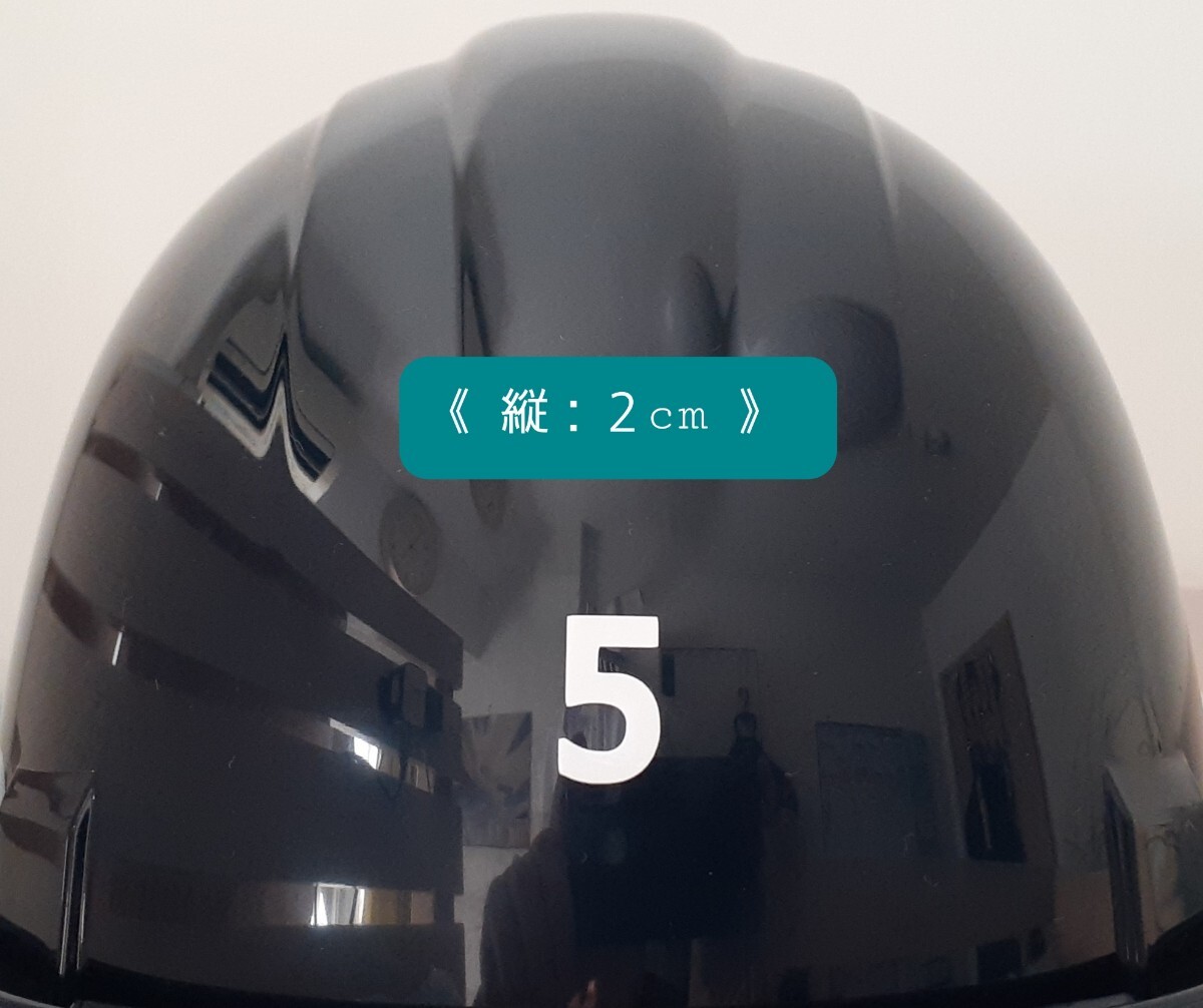 ２桁数字１個／ヘルメット／背番号シール／背番号ステッカー／数字ステッカー／アメリカンフットボール_画像4