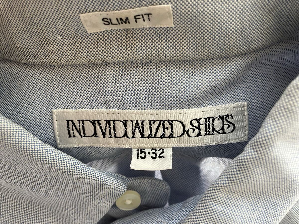 INDIVIDUALIZED SHIRTS オックスフォードBDシャツ /サックスブルー 15-32 / Made in USA_画像4