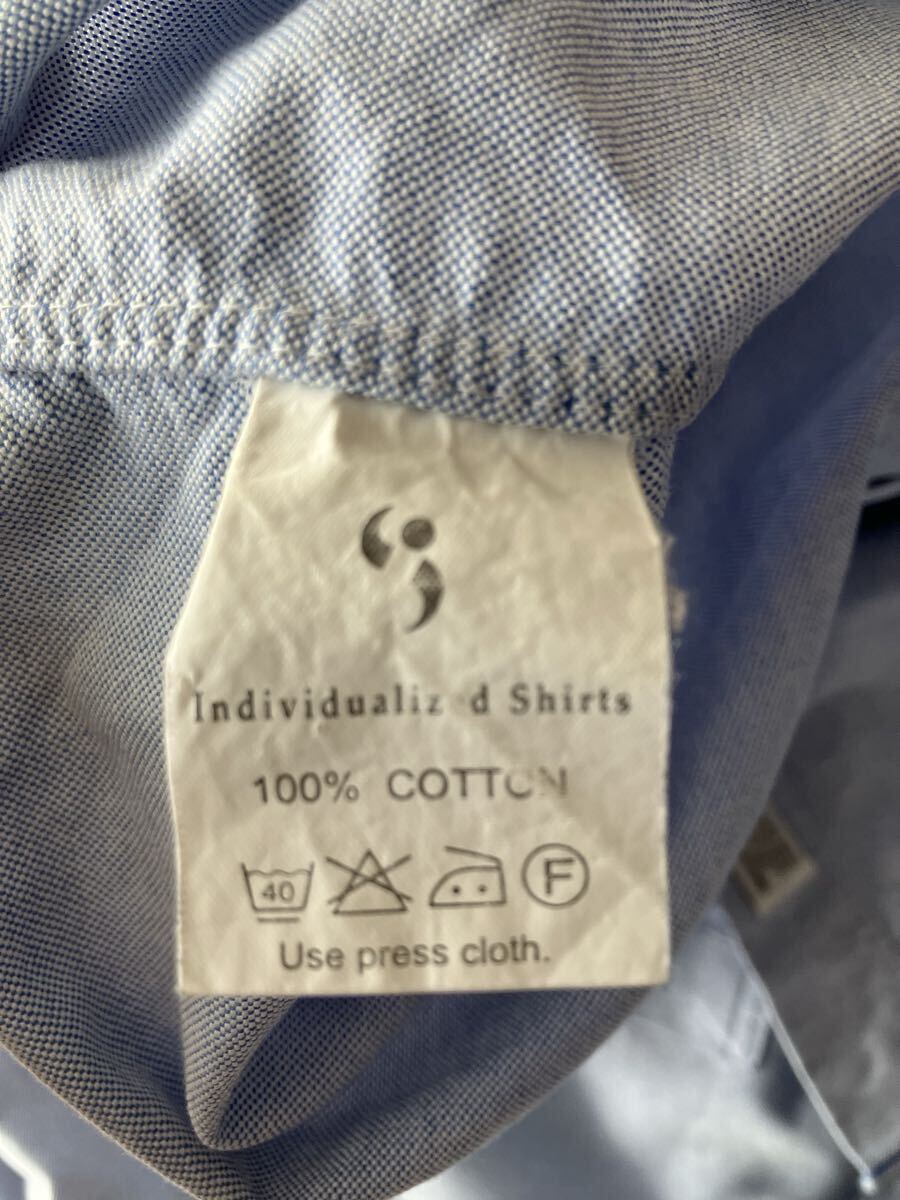 INDIVIDUALIZED SHIRTS オックスフォードBDシャツ /サックスブルー 15-32 / Made in USA_画像6