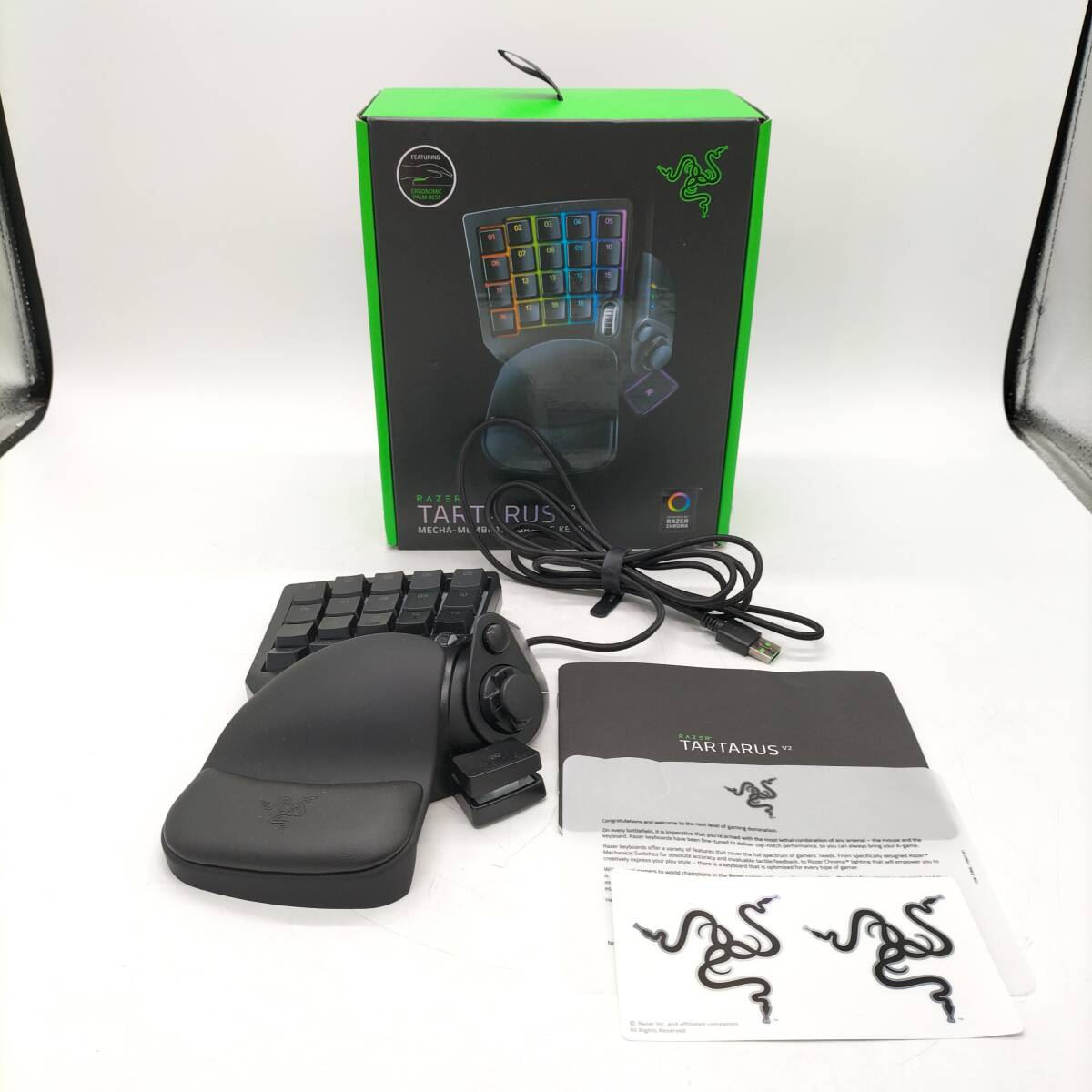 Razer Tartarus V2 左手デバイス 左手キーボード メカメンブレン 全キー自由に割り当て可　202510-F166_画像1