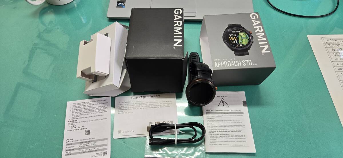 GARMIN Approach S70 47mm ブラック ガーミン アプローチ ゴルフウォッチ GPSナビ_画像4