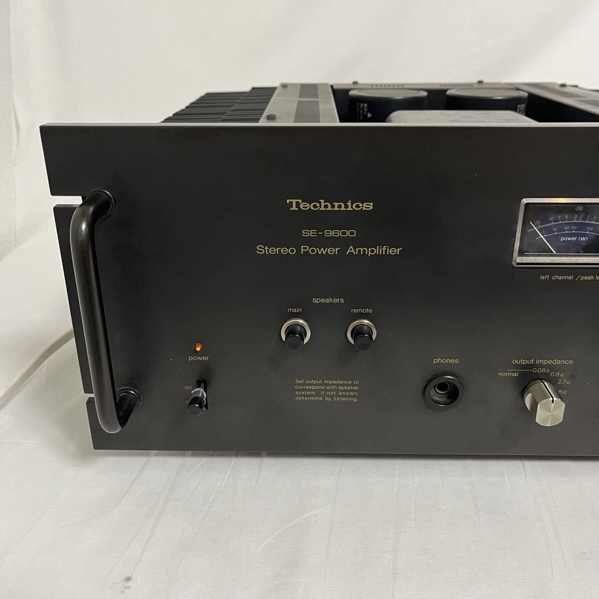 【希少☆送料込み】Technics SE-9600 STEREO POWER AMPLIFIER テクニクス パワーアンプ_画像2